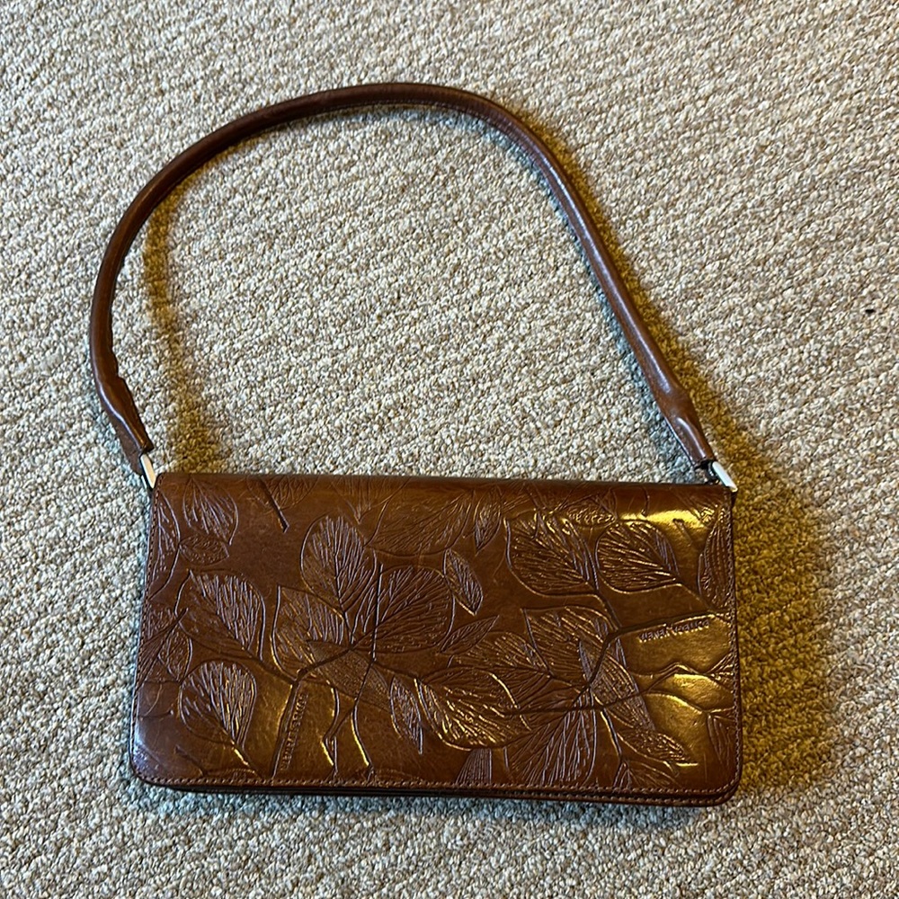 bottega veneta leather brown shoulder bag